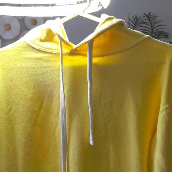 Fleece Factory Yellow Hoodie - Picture 2 of 3